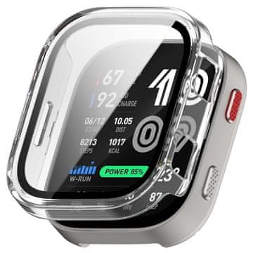 GS Ovitek 2 v 1 + kaljeno steklo za Amazfit Bip Max, prozoren