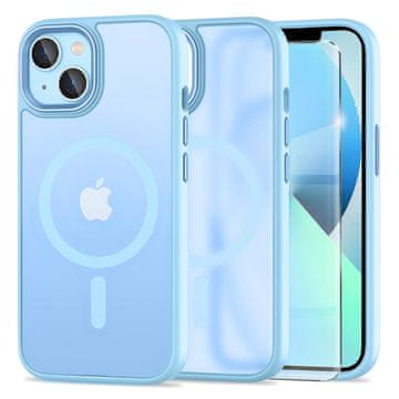 Overboard Ovitek za iPhone 13, za MagSafe, mat ovitek , moder + zaščita za zaslon