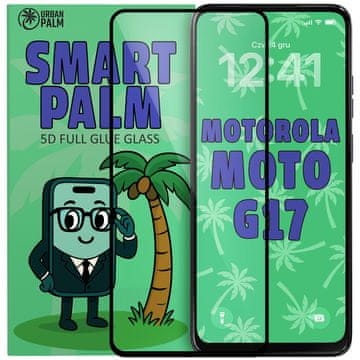 5D Full Glue Smart Palm kaljeno steklo za Motorola Moto G17