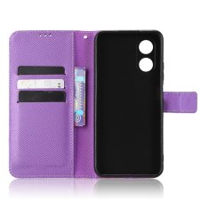 GS Ovitek za Oppo A17 s preklopom, pametna denarnica z magnetom, vijolična
