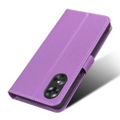 GS Ovitek za Oppo A17 s preklopom, pametna denarnica z magnetom, vijolična