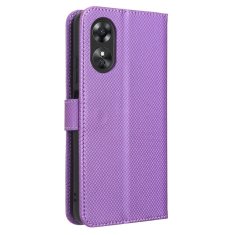 GS Ovitek za Oppo A17 s preklopom, pametna denarnica z magnetom, vijolična