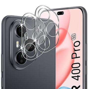 Overboard 2x kaljeno steklo zaščitno steklo za kamero za Honor 400 Pro 5G, prozorno