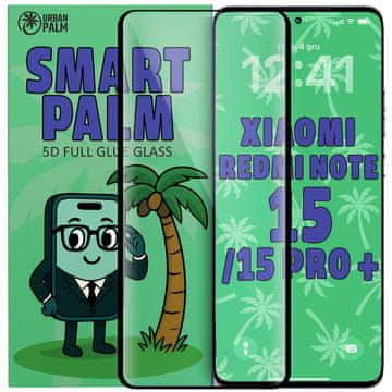 5D kaljeno steklo s polnim lepilom za pametno dlan za Xiaomi Redmi Note 15 4G / Redmi Note 15 Pro+ 4G
