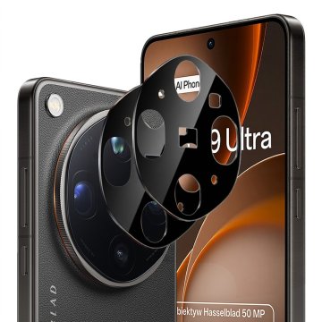 Overboard 2x zaščitno steklo iz kaljenega stekla za kamero za Oppo Find X9 Ultra, črno