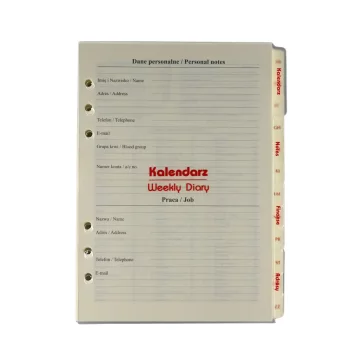 Vložek za organizator zvezkov Finance Naslovi 2026 14,5 x 21 cm | Drops Office