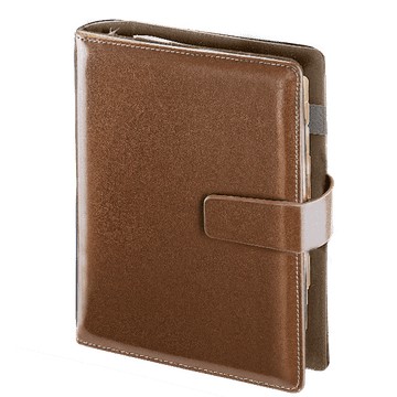 Cambridge Organizer 05 11x14,5 cm temno rjave barve z zamenljivim vložkom 2026 Drops Office