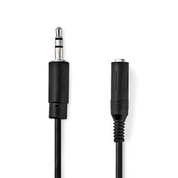 Nedis Stereoljud kabel | 3,5 mm Hane | 6,35 mm Hona | ponikljana | 0,20 m | Okrogla | Plastični tulec