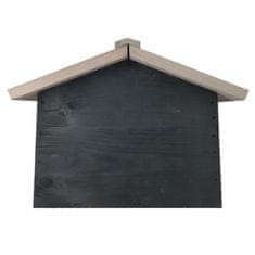 Velika hišica za ježa, leseno zavetje iz rezkanega borovega lesa 55x38x28 cm