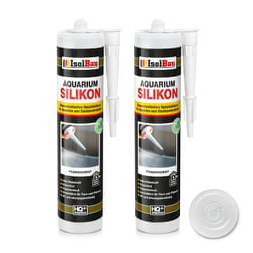 IsolBau prozorni silikon za akvarij 2 x 300 ml