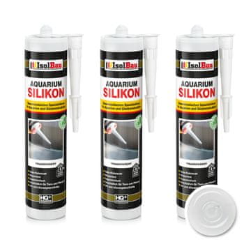 IsolBau prozorni silikon za akvarij 3 x 300 ml
