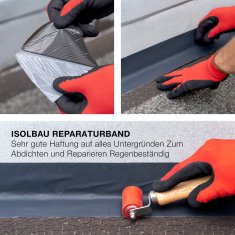 butilni strešni trak Reparaturband antracit 300 mm x 10 m