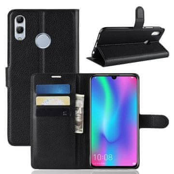 GS Ovitek za Huawei P Smart 2019, usnjena denarnica, črna