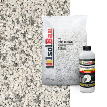 komplet kamnitih preprog Steinteppich ledeno siva 4/8 mm 25 kg
