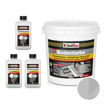 IsolBau 2K smolnata talna barva za beton Bodenbeschichtung 20 kg kamnito siva