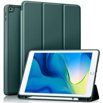 GS Ovitek za iPad 10,2" 2021/2020/2019 (9./8./7. generacija), z držalom za pisalo, zelen