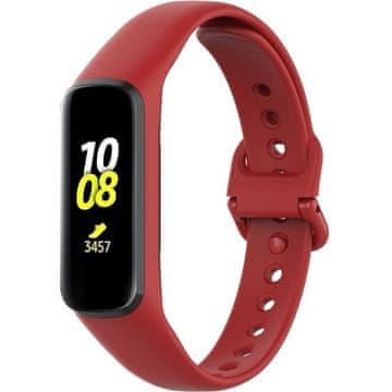 GS Silikonski pašček za Samsung Galaxy Fit E SM-R375, rdeč