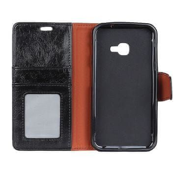 GS Usnjena denarnica za Samsung Galaxy Xcover 4/4S - črna