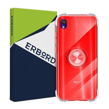 GS Ovitek za Xiaomi Redmi 7A, silikonski z obročem za zračno blazino, rdeč