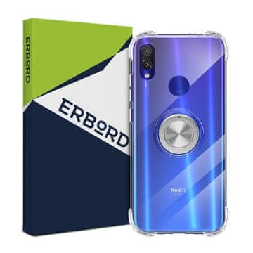 GS Ovitek za Xiaomi Redmi 7, silikonski z obročem za zračno blazino, prozoren