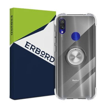 GS Ovitek za Xiaomi Redmi 7, silikonski z obročem za zračno blazino, siv
