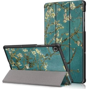 GS Ovitek za Lenovo Tab M10 Plus TB-X606 10.3, Smartcase, Rože na drevesu