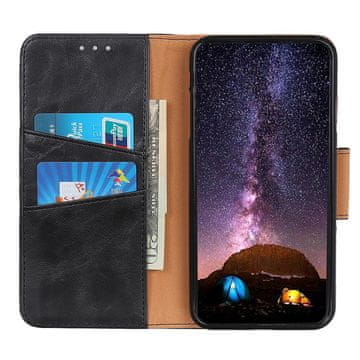 Overboard Usnjena denarnica za Xiaomi Redmi Note 9 - črna