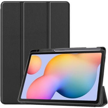 GS Ovitek za Samsung Galaxy Tab S6 Lite 10.4" 2020/2022/2024, z držalom za pisalo, črne barve