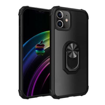 Overboard Hibridni ovitek z obročem za iPhone 12 Pro Max, črne barve