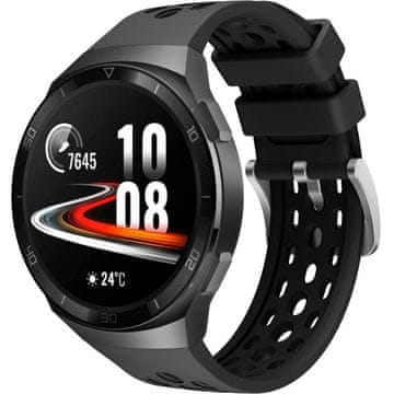 GS Silikonski pašček za Huawei Watch GT 2e, črne barve