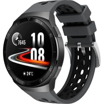 GS Silikonski pašček za Huawei Watch GT 2e, siv / črn