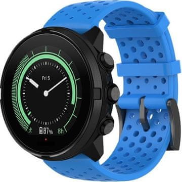 GS Silikonski pašček za Suunto 9 24 mm - moder