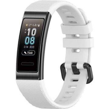 GS Silikonski pašček za Huawei Band 3/4 Pro - bel