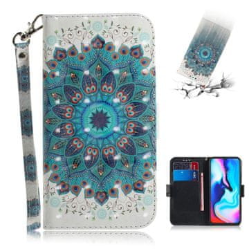 Overboard Ovitek za Motorola Moto G9 Play/E7 Plus, denarnica, cvet mandale