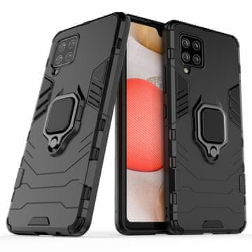 Overboard Ovitek za Samsung Galaxy A42 5G, obroč s stojalo, črn