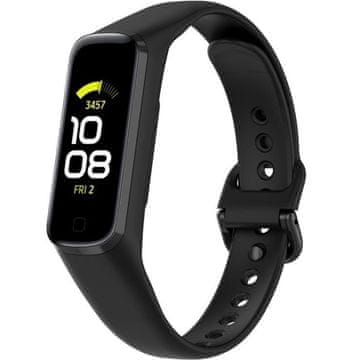 GS Silikonski pašček za Samsung Galaxy Fit 2 SM-R220, črne barve