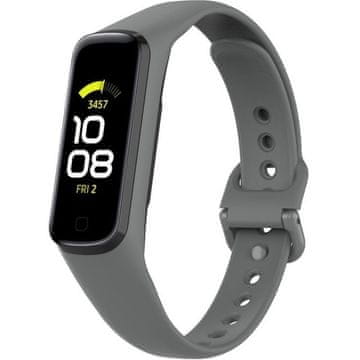 GS Silikonski pašček za Samsung Galaxy Fit 2 SM-R220, siv