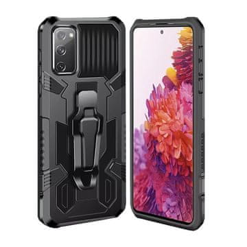 Overboard Hibridni ovitek KickStand za Samsung Galaxy A02s, črn