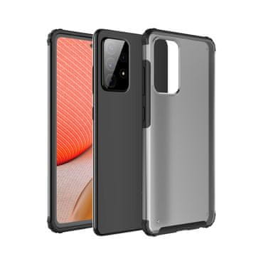 Overboard mat hibridni ovitek proti padcu za Samsung Galaxy A72 5G, črn