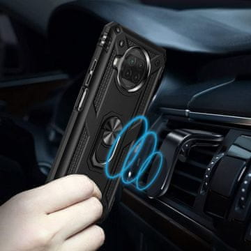 Overboard Oklepni ovitek za Xiaomi Mi 10T Lite, Nox Case Ring, črn