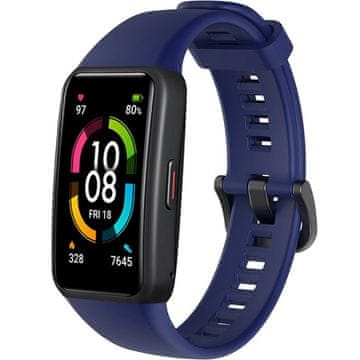 GS Silikonski pašček za Huawei Band 6 / Honor Band 6, temno moder