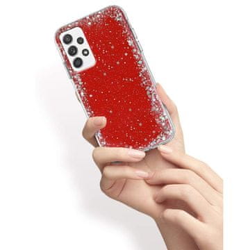 Overboard Ovitek za Samsung Galaxy A32 5G, bleščeč, rdeč