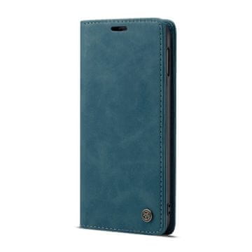 CaseMe Ovitek za Samsung Galaxy S10E, usnjena denarnica, modra