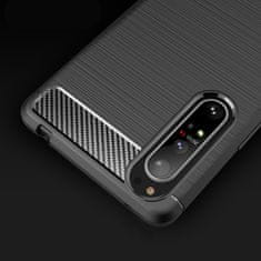 GS Ovitek za Sony Xperia 1 II, Karbon, črn