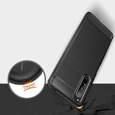 GS Ovitek za Sony Xperia 1 II, Karbon, črn
