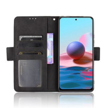 GS Ovitek s preklopom za Xiaomi Redmi Note 10 Pro, reža za kartico, črn