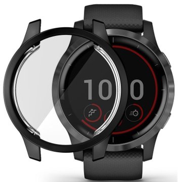 Ovitek s TPU prevleko za Garmin Venu 2 45 mm/Vivoactive 4 45 mm, črn
