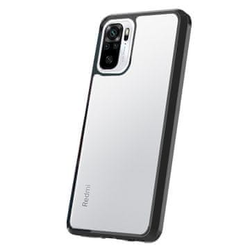 Overboard Ovitek za Xiaomi Redmi Note 10/10S, Fusion Hybrid, prozoren/črn