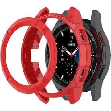 GS Ovitek z obročem za Samsung Galaxy Watch4 Classic 46mm, rdeč