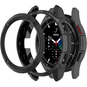 GS Ovitek z obročem za Samsung Galaxy Watch4 Classic 46mm, črn
